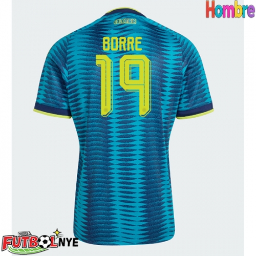 Camiseta Colombia Rafael Santos Borre #19 Visitante Equipación Mundial 2026 manga corta